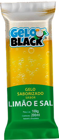 Gelo Black sabor Limão e Sal